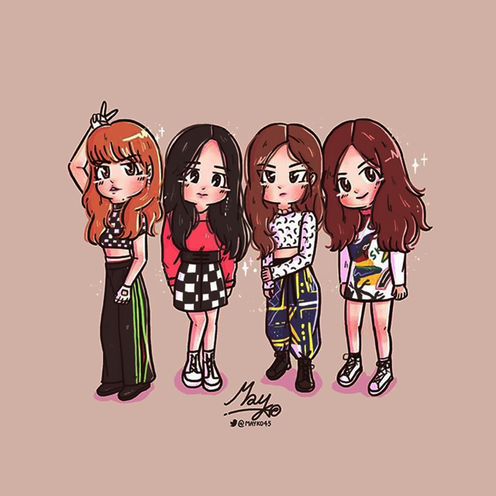 Ảnh BlackPink chibi tuyệt đẹp