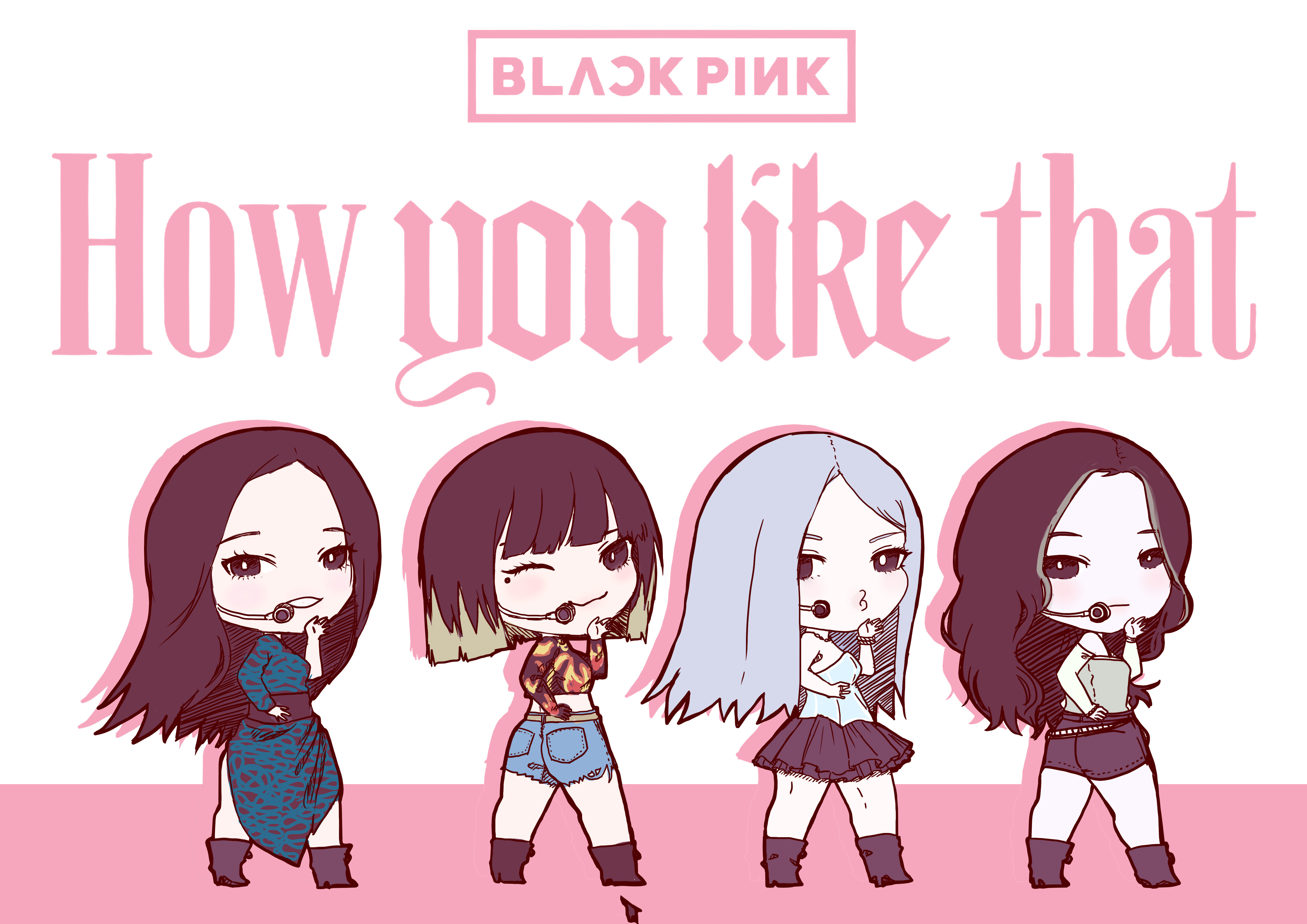 Ảnh nền BlackPink chibi 4K