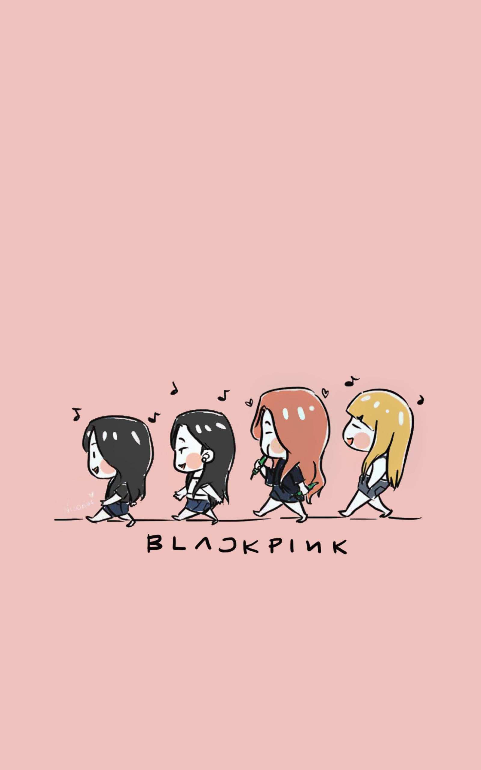 Ảnh nền BlackPink chibi cho điện thoại