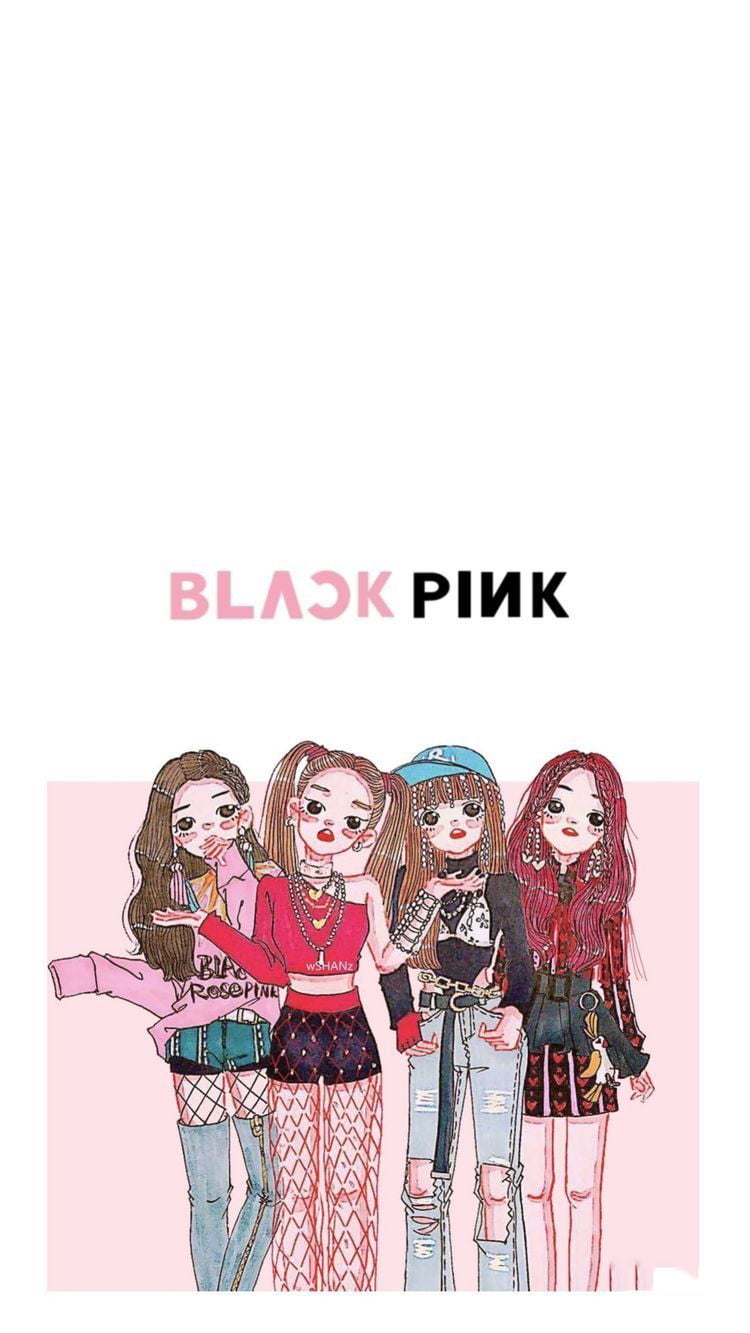 Ảnh nền BlackPink chibi cực chất