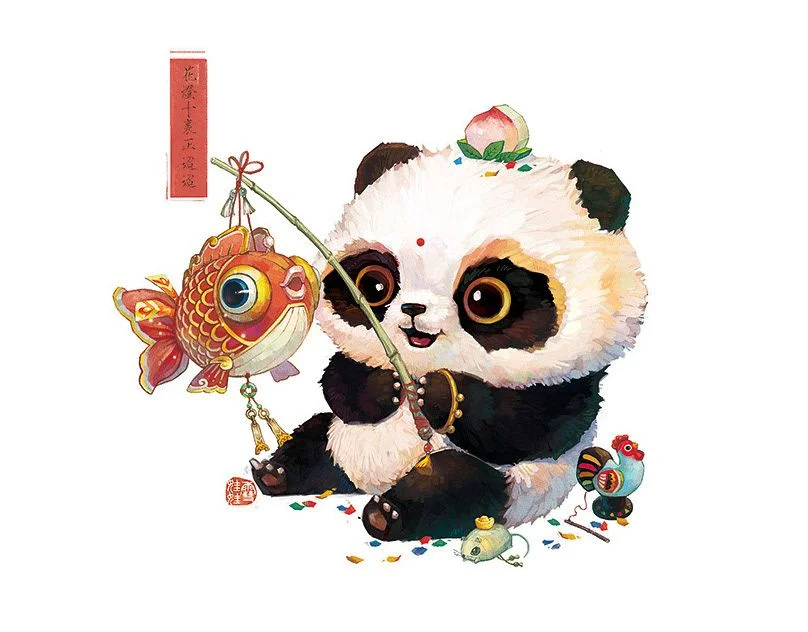 Hình Gấu Trúc chibi