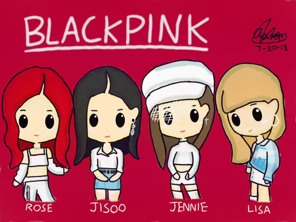 Hình nền BlackPink chibi cute nhất