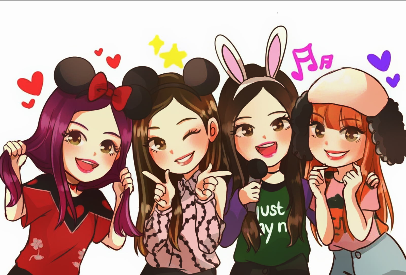 Hình nền BlackPink chibi đẹp nhất